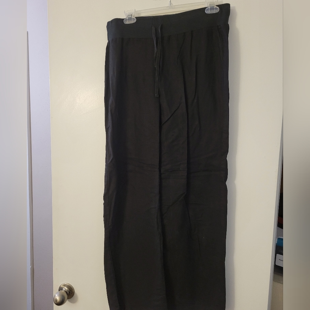 Black linen pants